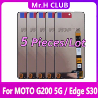 Wholesale 5 PCS For Motorola Moto Edge S30 LCD Display Touch Screen Digitizer Repair Replacement Display For MOTO G200 5G LCD