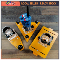 Wood Trimmer Router Fixed Base Trimming Machine Balance Board Work Bench Table Insert Plate Bench Gu