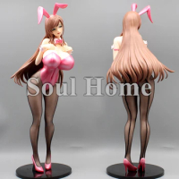 43CM Anime Native BINDing Ijirare Fukushuu Saimin Sanada Minako 1/4 Bunny Sexy Girl PVC Action Figure Collection Model Toys Gift