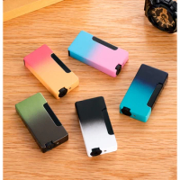 Personalized Oblique Flame Inflatable Windproof Torch Lighter Turbo Color Gradient Metal Butane Gas Lighters Gift For Friends