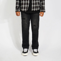 The Don's House Arteesan Denim GIBSON RIPPED - Celana Panjang Jeans Washing Slim Fit Sobek Pria Wani