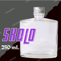 Glass Bottle | Botol Kaca | Botol Kopi |Square Shaped Bottle 250ml