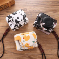 New Suitable For Sony ZV1 RX100M7Camera Bag Black Card Holster Cute Cartoon Protective Case With Base Anti-skid Anti-Fall