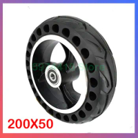200x50 Mobility Scooter wheelchair wheels tyre 8x2" inch Solid Tire and alloy wheel hub For Gas Scooter Electric Scooter Vehicle