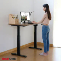 【RICHOME】WARRIOR智能120CM電動升降工作桌/辦公桌/電腦桌/主管桌/兒童成長桌/書桌(2色)