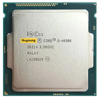 Intel Core i5-4690K/i5-4690K SR21A ซ็อกเก็ต LGA 1150 สเปก CPU/โปรเซสเซอร์ คอร์เดี่ยว 3.5 GHz ควอด์โค