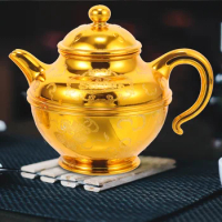 Mini Tea Kettle Set Gifts Offering Cup Glass Altar Supplies Worship Bowl for