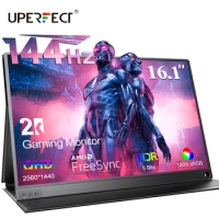 UPERFECT 16.1 Inch 2K 144Hz Gaming Monitor Portable Laptop Display With Type C Mini HDMI For PS4/5 Steam Deck Switch XBOX PC Mac