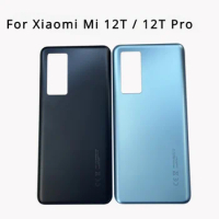 New For Xiaomi 12T Pro Battery Cover Mi 12T 5G 22071212AG Back Glass Cover Replacement Rear Housing Battery Cover
