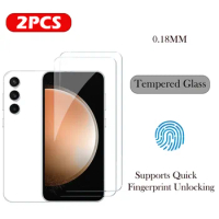 2Pc Ultra-thin Unlocking Tempered Glass For Samsung Galaxy S24 Ultra Screen Protector For Galaxy S24 S23 S22 S21 Plus