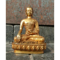 Antique Bronze Buddha Statue Buddhism Sakyamuni Guanyin Vintage Buddha Statue