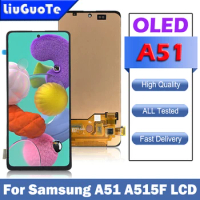OLED Tested For Samsung A51 A515 Lcd Display Touch Screen Digitizer Assembly Parts For Samsung A515 A515FN/DS A515F