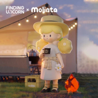 Finding Unicorn Molinta Camping Vlog Series Blind Box zZoton Mystery box Kawaii Toy Figures Birthday Gift Kid Toy Action Figures