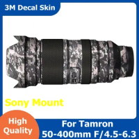 For Tamron 50-400mm Decal Skin Vinyl Wrap Film Lens Protective Sticker 50-400 F4.5-6.3 4.5-6.3 F/4.5-6.3 A067 For Sony E Mount