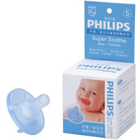 PHILIPS飛利浦 3個月以上或已長牙嬰兒早產/新生兒專用奶嘴(5號 Super Soothie)(粉藍)★衛立兒生活館★