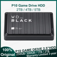 Western Digital WD Black P10 Game Drive 2TB 4T 5TB External Mobile Hard Disk HDD 2.5 Compatible With for PS4 PS5 Xbox One PC Mac