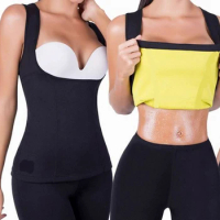 Fitness Vest Sweat Sauna Body Shaper Waist Trainer Cincher Slimming Corset Plus Size S-5XL Women Neoprene Shapewear Weight Loss