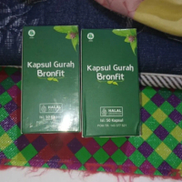 Kapsul Gurah BRONFIT 50 Kapsul Obat Pernafasan Flu Batuk NATURAFIT