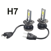 Bộ 2 bóng đèn pha LED H7 200W, 20.000 lm, chế độ cao/thấp, chùm sáng 6000K, hỗ trợ CanBus, có thể gâ