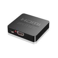 4K HDMI Splitter Full HD 1080p Video Converter 1x2 Splitter 1 in 2 Out for DVD PS3 PS4 Xbox Camera Laptop PC To TV Dual Display