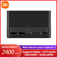 New Xiaomi Mi 4K Laser Projector 2 2400ANSI Lumens Projection TV 3G+32GB Android9.0 Home Theater Support MEMC Dolby Atmos DTS