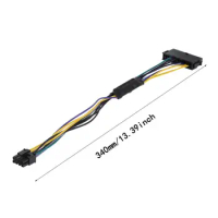 ATX 24P to 8P Power Supply Adapter Conventer Cable Cord Wire for Dell 24Pin to 8Pin Optiplex 3020 7020 9020 Motherboard Server