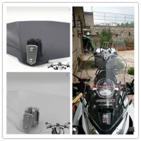 Motorcycle Risen Windshield Windscreen Bracket Set Screen Protector Adjustment Lockable for Honda CRF1000L DL1000 Universal