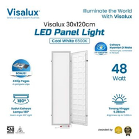 Visalux LED Panel Light Inbow 48W 6500K 30 x 120 cm - Lampu Plafon Downlight Cahaya Putih (VPL30120-