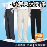 M-4XL大尺碼西裝褲 西褲 黑色西裝長褲 直筒褲 寬褲 褲子男 鬆緊褲 透氣涼感褲男 男褲 男裝