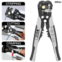 AIRAJ Wire Stripping Pliers Adjustable Automatic Wire Stripping and Crimping Pliers Multifunctional Hardware Manual Tool
