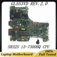 GL553VD High Quality Mainboard For Asus ROG GL553VD FX53VD ZX53V GL553VW Laptop Motherboard With i5-7300HQ CPU 100% Full Tested