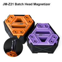 JAKEMY JM-Z21 Multi-Function Bit Magnetizer with Small Parts Storage Box 360° Rotary Repair Screwdriver Demagnetizer