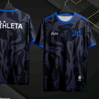 แบรนด์ Athleta เสื้อทีม eSports ของทีม Yangon สีดำและฟ้า ดีไซน์โดดเด่น สำหรับแฟนพันธุ์แท้