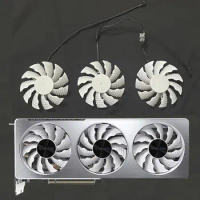 New 82MM 4PIN PLA0921515S12H DC 12V 0.55A RTX3070 GPU Fan for Gigabyte GeForce RTX 3070 VISION OC 8G Graphics Card Cooling