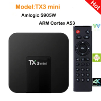 Android 8.1 TX3MINI TV Box Smart TV H2.65 5G P 4K Set Top Box TVBOX Media Player Amlogic S905W 1G 2G 16G Box pk t95