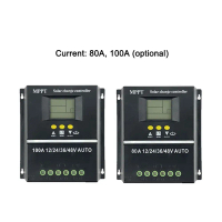 COD 100A 80A 60A Solar Charge Controller MPPT 12V/24V/36V/48V Auto Solar PV Battery Charger with LCD
