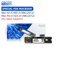 Oscoo SSD 256GB 512GB 1tb for 2012 Macbook Air A1465 A1466 Macbook Pro A1398 A1425 Apple macbook SSD