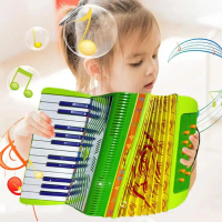 ของเล่นหีบเพลงสำหรับเด็ก, ปุ่มเล็ก 6Bass 17Keys, ของเล่นเพื่อการศึกษาน้ำหนักเบา, เหมาะสำหรับเด็กก่อน