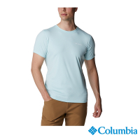 Columbia 哥倫比亞 男款-防曬30涼感快排短袖上衣-湖水綠 UAE60840AQ / S22