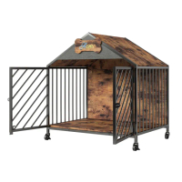 【KIDS PARK】高質感KIFFY寵物別墅 木製寵物籠(木製狗屋 狗籠 寵物籠 小型犬)