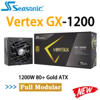ATX 3.0 1200W 80+ Gold Seasonic VERTEX GX-1200 PCIe 5.0 Compliant Silent Ample +12 V Output 16-Pin Gen 5 PCIe Cable 1200W GAMING