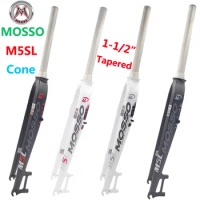 MOSSO Front Fork M5SL/M5L Hard Fork Disc Brake Road Mountain Bike Tapered Tube Fork Compatible With 27.5/29in