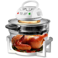 Infrared Convection, Halogen Oven Countertop, Cooking, Stainless Steel, 13 Quart 1200W, Prepare Quick Healthy Meals
