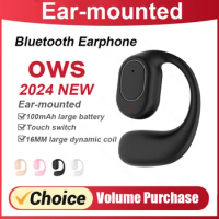 OWS Bluetooth Earphones 5.3 Headphones Stereo Handsfree Noise Canceling Wireless Sports Headset With HD Mic For All Smart Phones