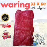 KARUNG WARING BUAH SAYURAN MERK MULYANA UK.33X60 MIN.35LBR bonus biji tanaman KUNING