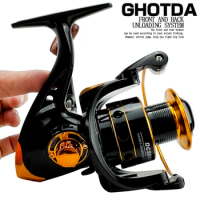 Metal Fishing Reel Pesca Accessories 9000 10000 12000 Series Suitable for Carp Bait Feeder Gear Ratio 4.0:1 Stable and Portable