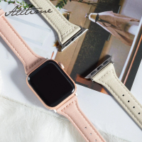 【ALL TIME 完全計時】Apple Watch S7/6/SE/5/4 38/40/41mm 典雅復古窄版皮革錶帶
