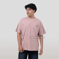CARHARTT POCKET SMALL LOGO PINK TEE L