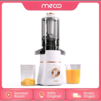 Mecoo Aesthetic Slow Juicer Extra Big Mouth Easy Juice Filter_100 Low Watt BPA Free Tritan Baby