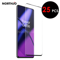 25Pcs For OnePlus 7 8 9 10 11 Pro 11R Ace 2 3D Curved Full Cover Tempered Glass Film Screen Protector Edge Glue